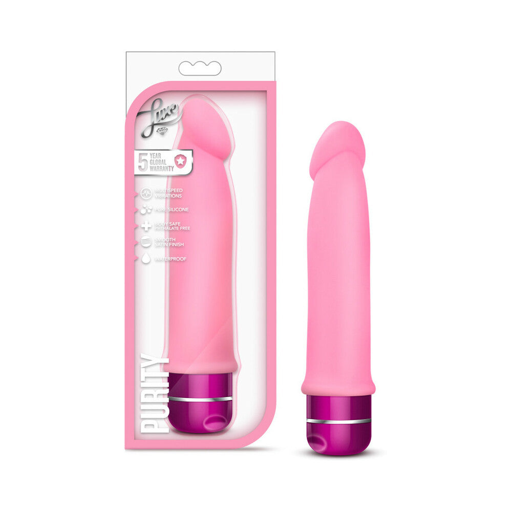 Luxe Purity Silicone Vibrator Pink - Fantasies Boutique