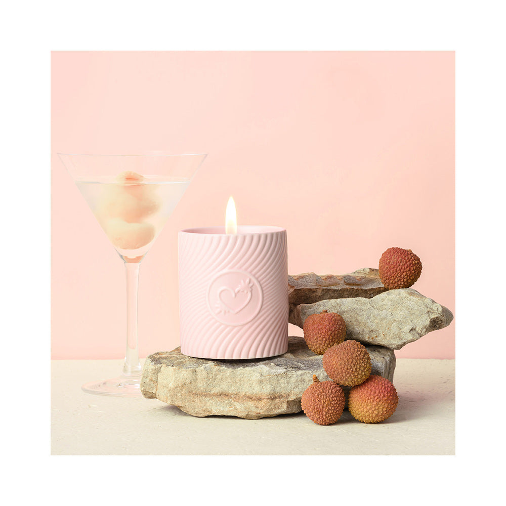 HighOnLove Pink Massage Candle Litchi Martini - Fantasies Boutique