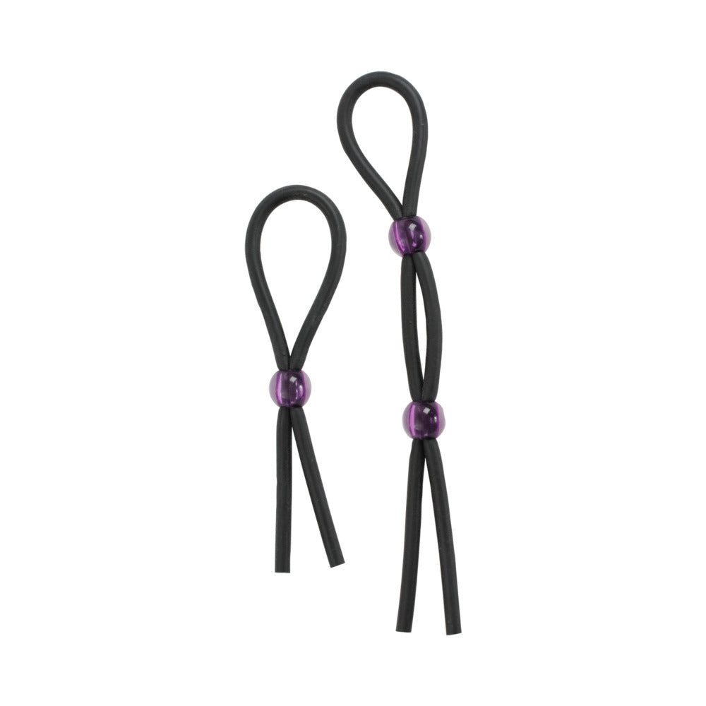 Cock Ties (Black)  Lasso/Bolo