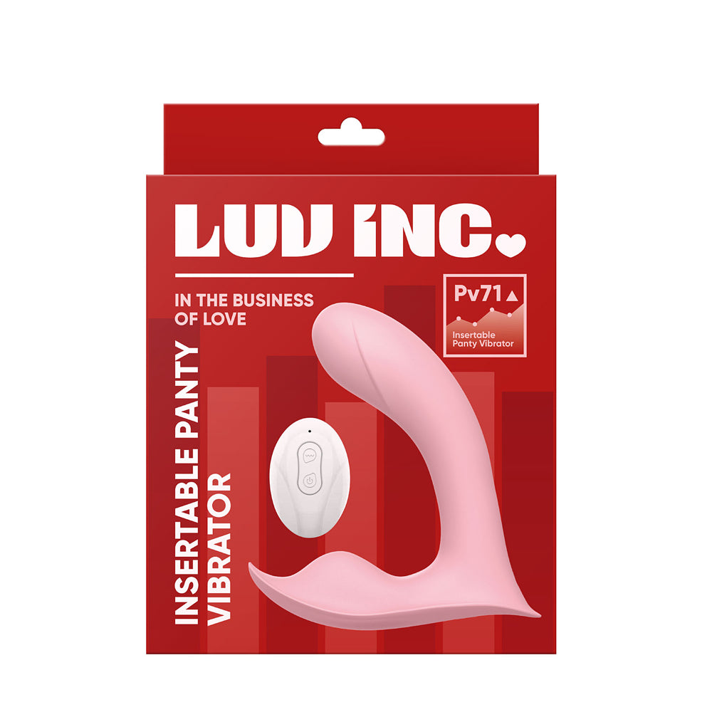 Luv Inc Pv71 Insertable Panty Vibrator Pink - Fantasies Boutique
