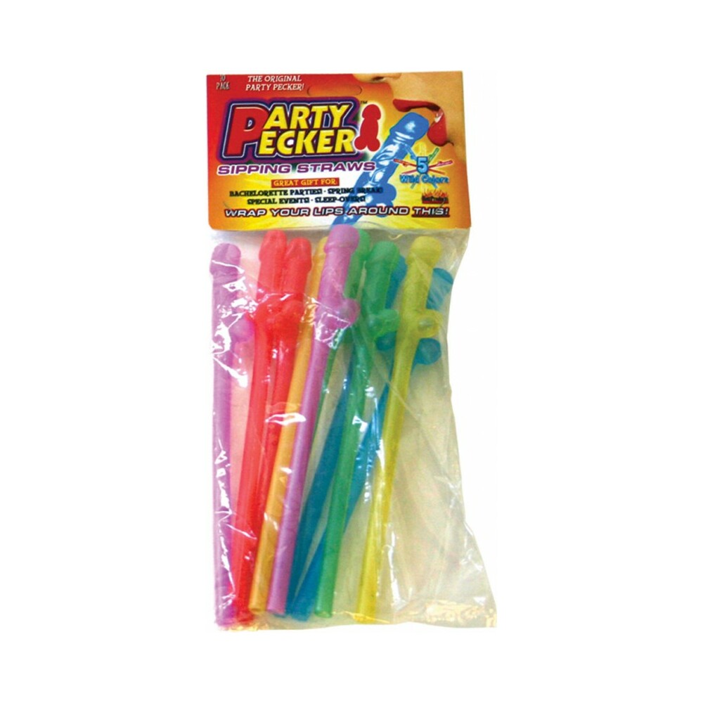 Party Pecker Sipping Straws (Assorted) - Fantasies Boutique