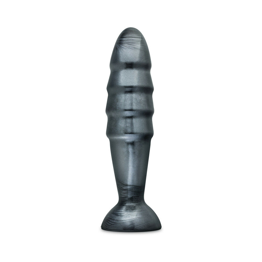 Blush Jet Destructor 10.75 in. Anal Plug Carbon Metallic Black - Fantasies Boutique
