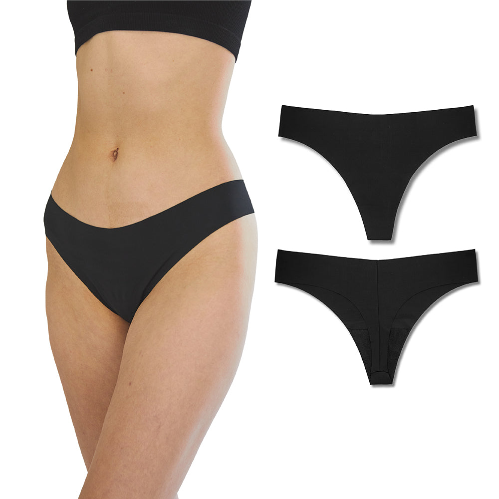 Bonks Black Magic Seamless Thong O/S - Fantasies Boutique