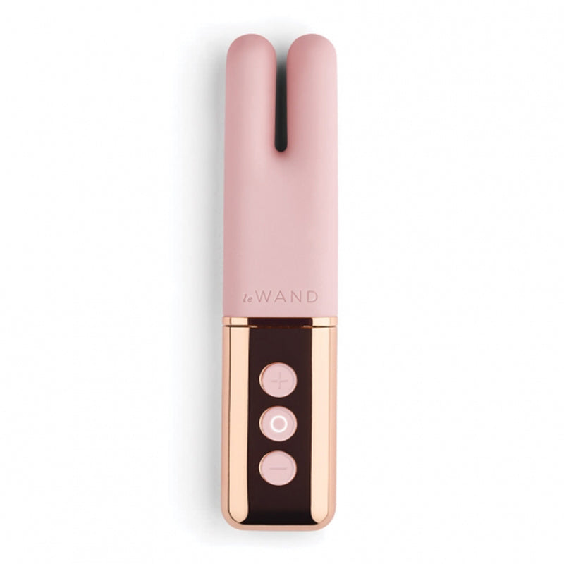Le Wand Chrome Deux Rechargeable Silicone Mini Vibrator Rose Gold - Fantasies Boutique