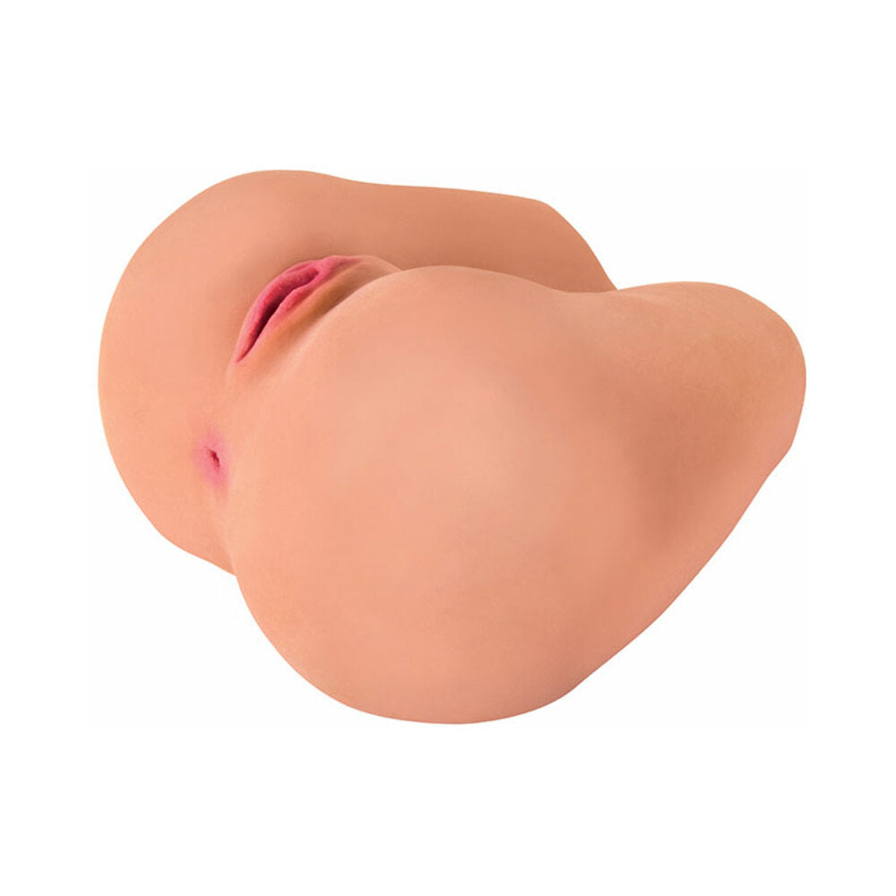 Curve Toys Mistress Perfect Fuck Maddie Missionary Vibrating Dual Entry Masturbator Beige - Fantasies Boutique
