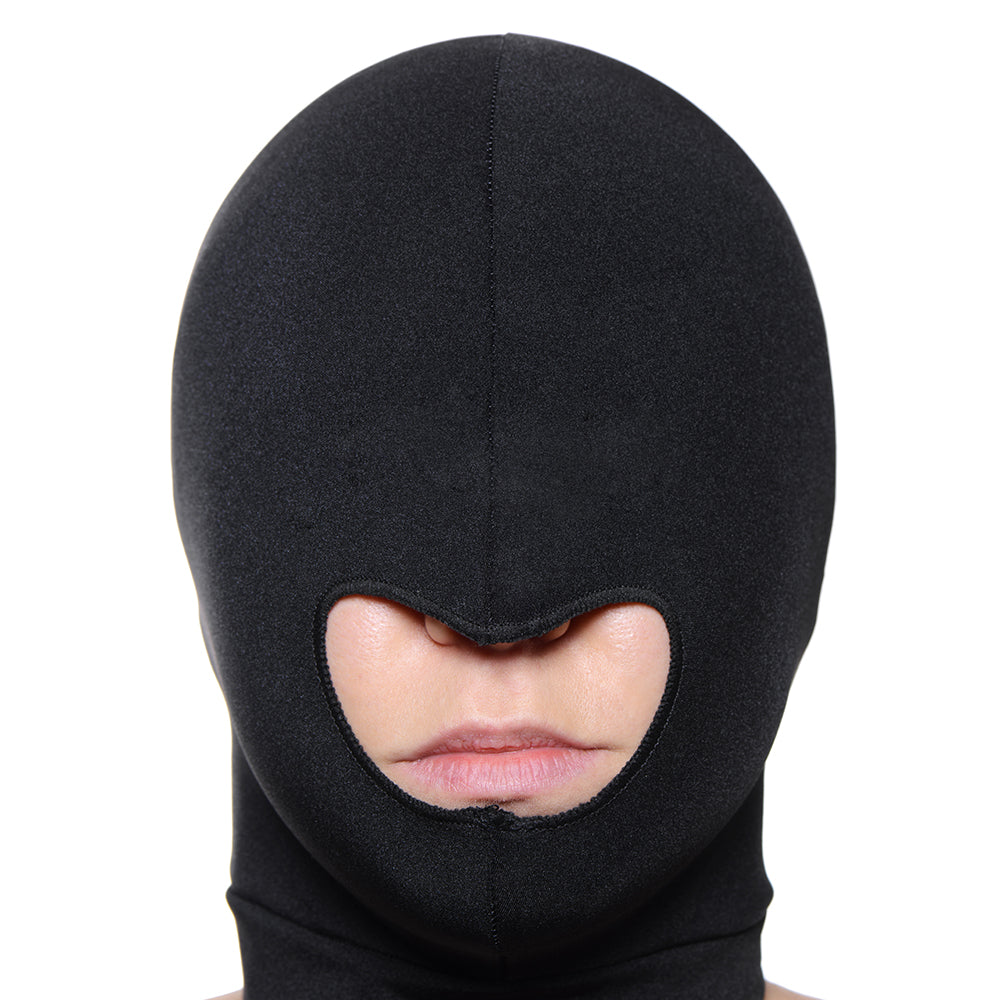 Masters Façade Spandex Hood With Mouth Hole (Black) - Fantasies Boutique