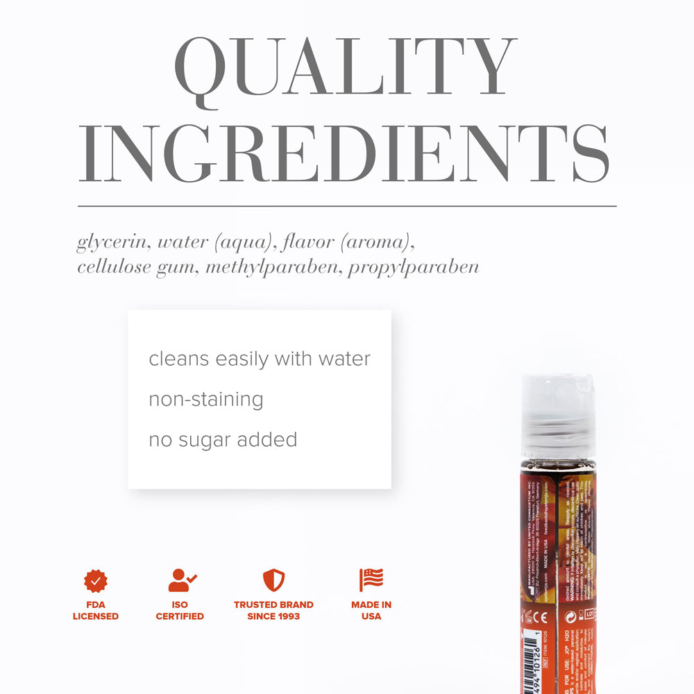 JO H2O Peachy Lips Flavored Water-Based Lubricant 1 oz.