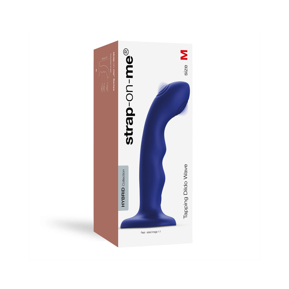 Strap-On-Me Tapping Dildo Wave Night Blue - Fantasies Boutique