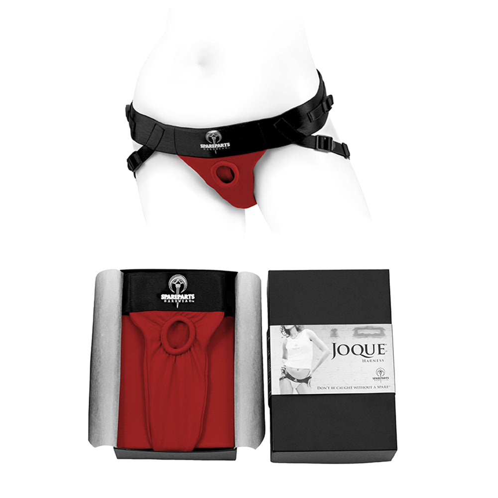 SpareParts Joque Double Strap Harness Red Size A - Fantasies Boutique