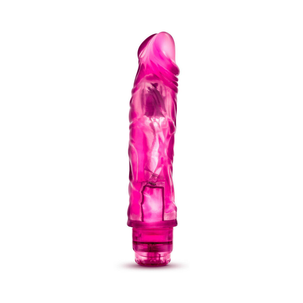Blush Glow Dicks The Drop Realistic 8.5 in. Vibrating Dildo Pink - Fantasies Boutique