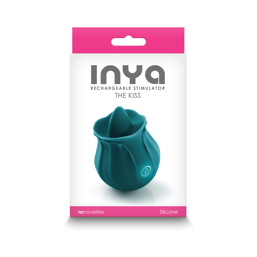 INYA The Kiss Rechargeable Stimulator Dark Teal - Fantasies Boutique