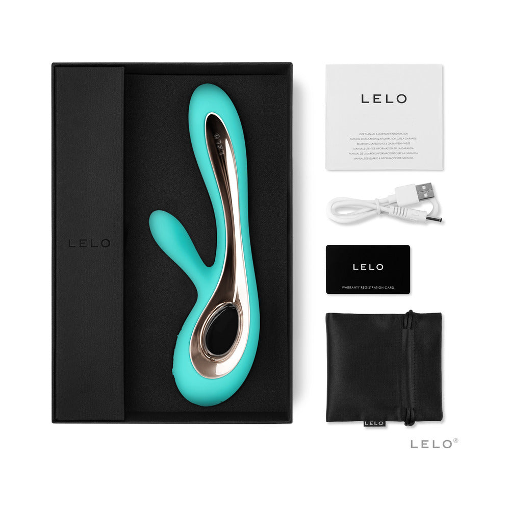 LELO SORAYA 2 Rechargeable Rabbit Vibrator Aqua - Fantasies Boutique
