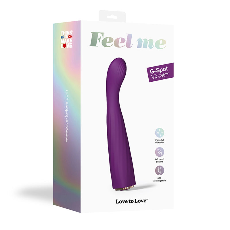 Love to Love Feel Me Rechargeable Silicone G-Spot Vibrator Aubergine - Fantasies Boutique