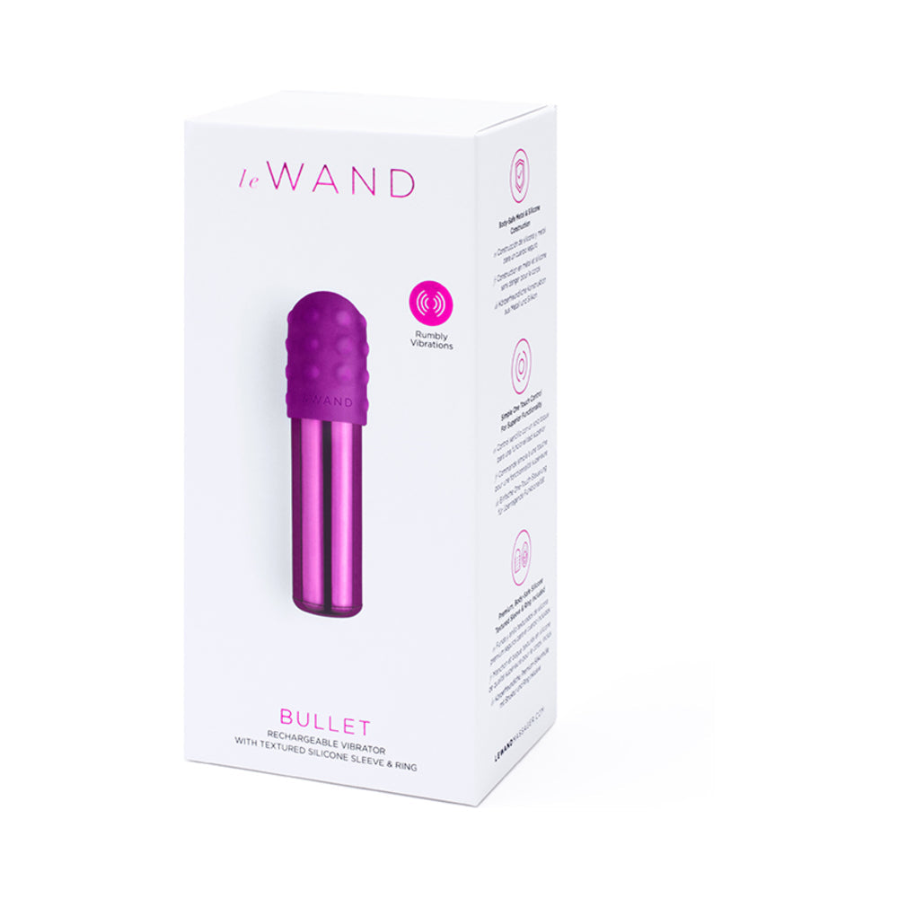 Le Wand Chrome Bullet Rechargeable Vibrator Dark Cherry - Fantasies Boutique