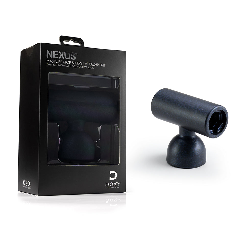 Doxy 3 Silicone Masturbator Wand Attachment Navy - Fantasies Boutique