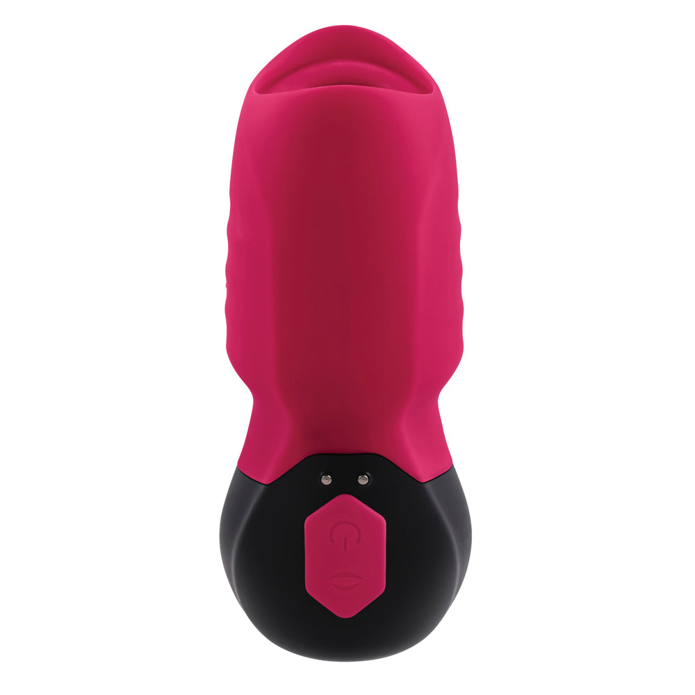 Gender X Body Kisses Rechargeable Vibrating Silicone Suction Massager Red - Fantasies Boutique