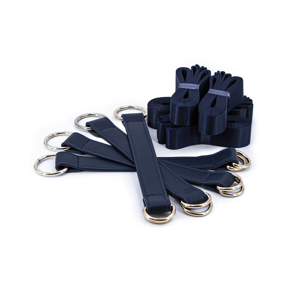 Bondage Couture Tie Down Straps Blue - Fantasies Boutique