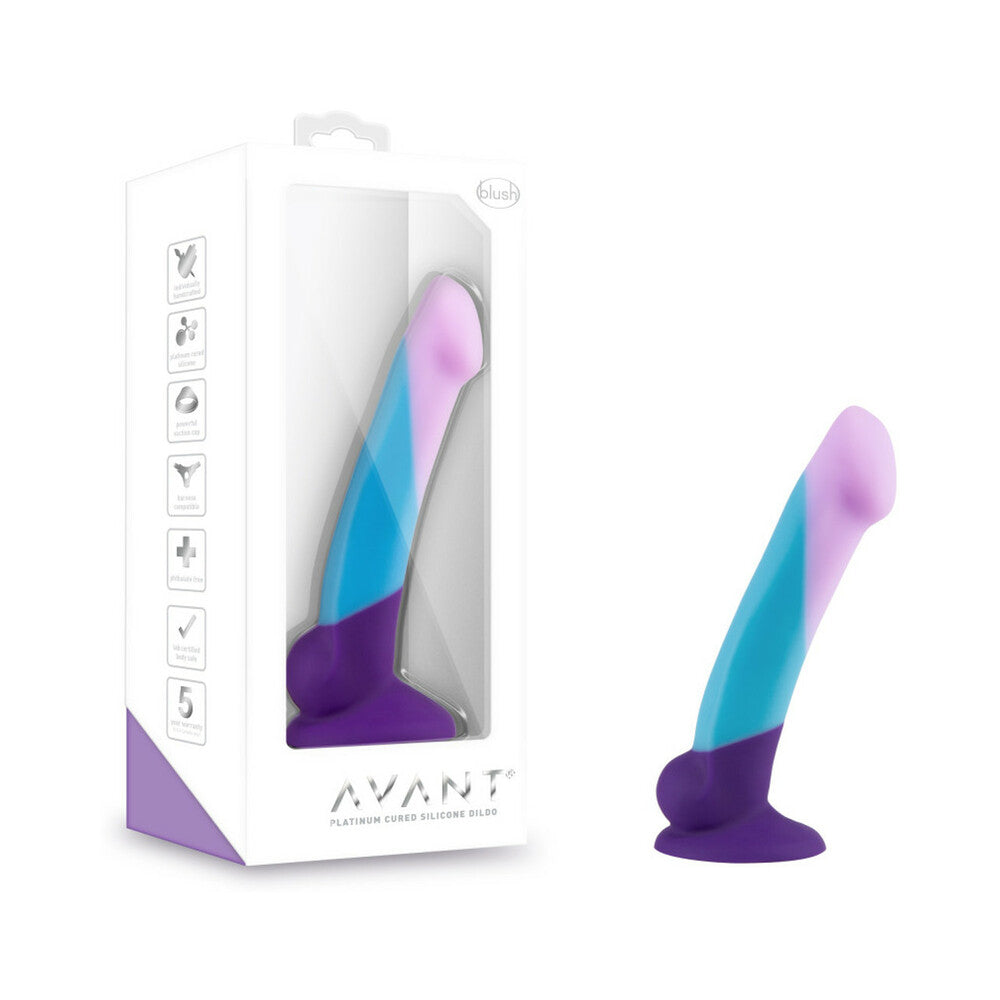 Avant D16 Purple Haze 7 in. Silicone Dildo with Suction Cup