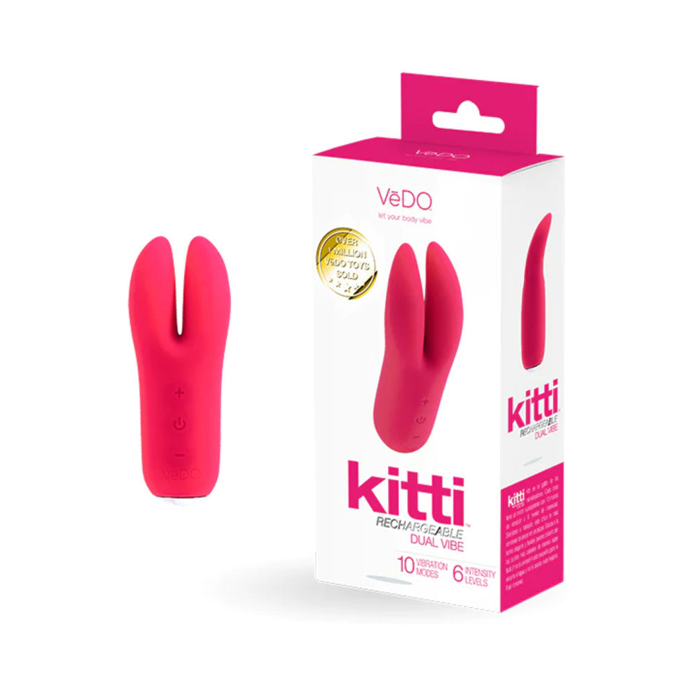 Vedo Kitti Rechargeable Dual Vibe Foxy Pink - Fantasies Boutique