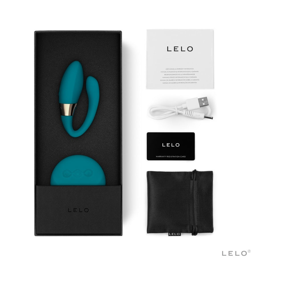 LELO TIANI DUO Rechargeable Dual Stimulation Couples Vibrator With Remote Ocean Blue - Fantasies Boutique