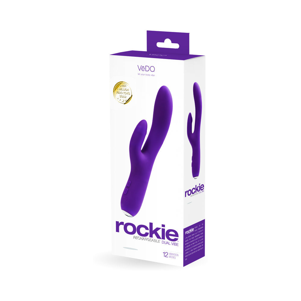 VeDO Rockie Rechargeable Dual Vibe - Into You Indigo - Fantasies Boutique