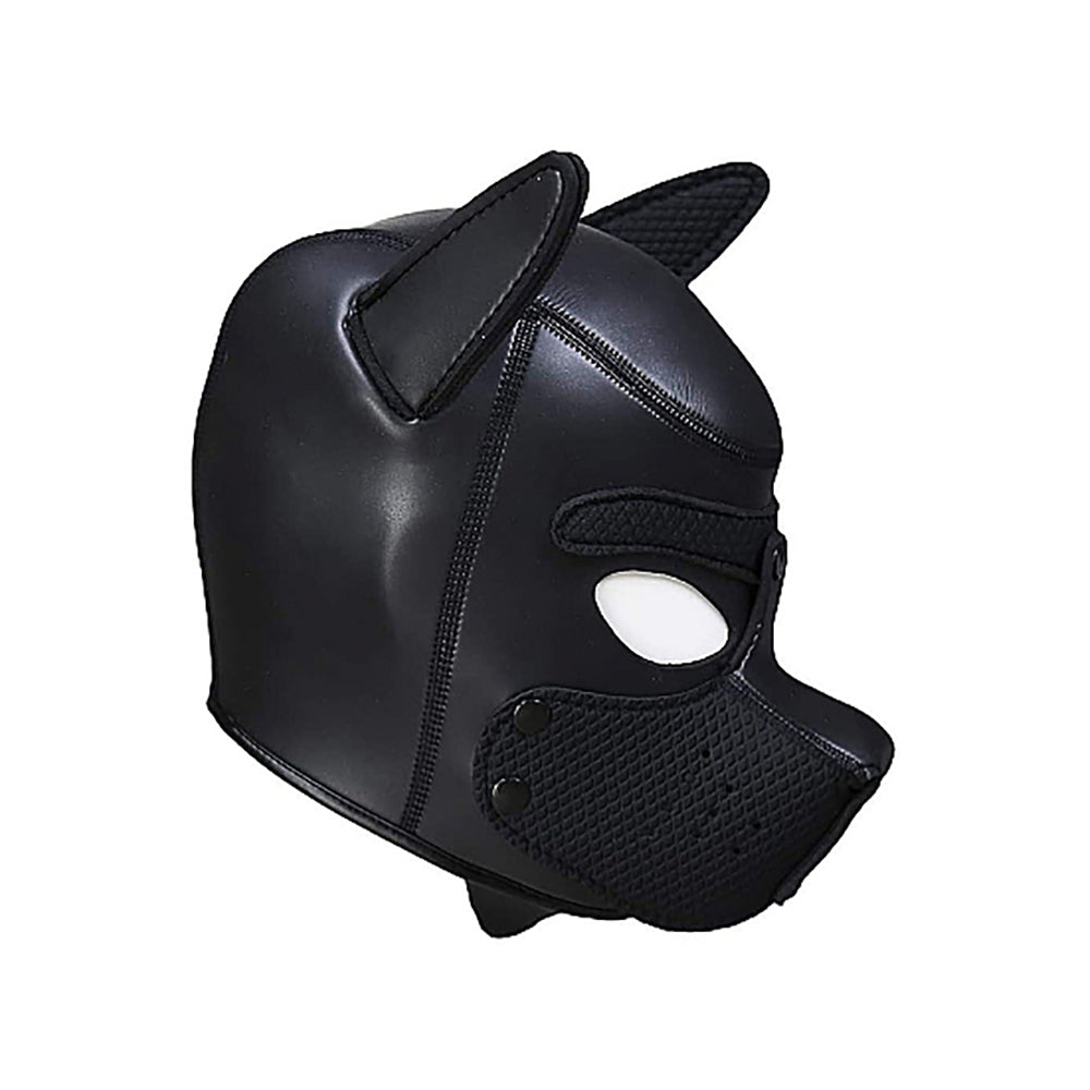 Ouch! Puppy Play Neoprene Puppy Hood Black - Fantasies Boutique