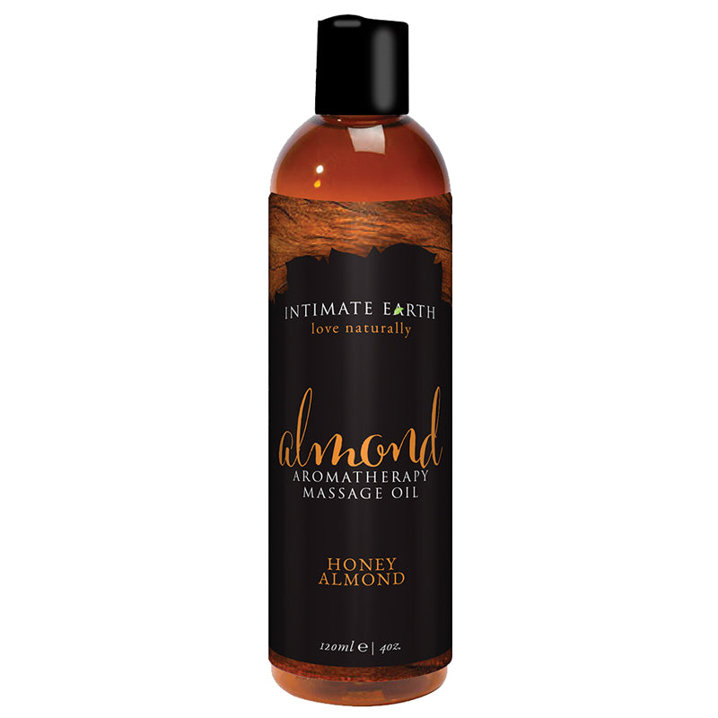 Intimate Earth Honey Almond Aromatherapy Massage Oil 4 oz. - Fantasies Boutique