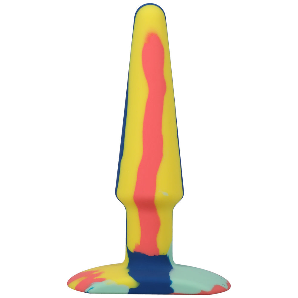 A-Play Groovy 5 in. Silicone Anal Plug Sunrise - Fantasies Boutique