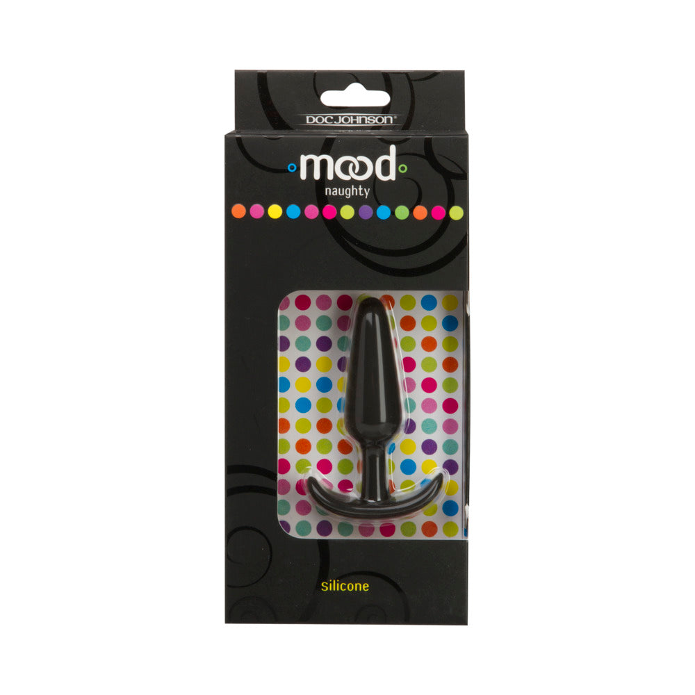 Mood - Naughty - Small Black Silicone Butt Plug - Fantasies Boutique