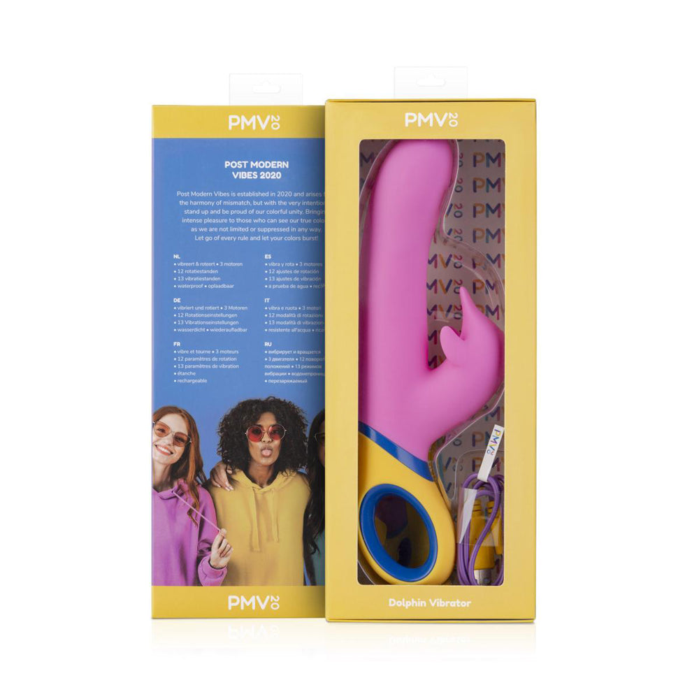 PMV20 Copy Dolphin Vibrator Silicone Pink - Fantasies Boutique