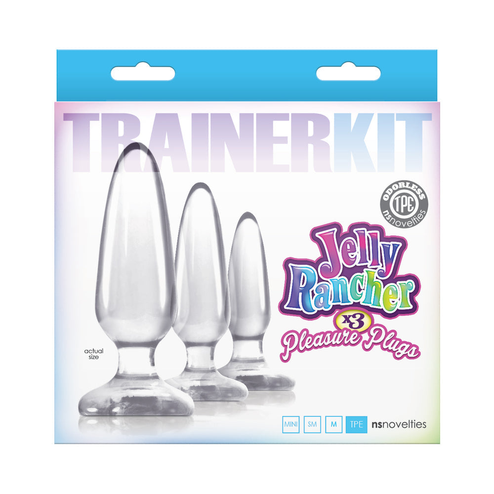 Jelly Rancher Pleasure Plugs Trainer Kit Clear - Fantasies Boutique