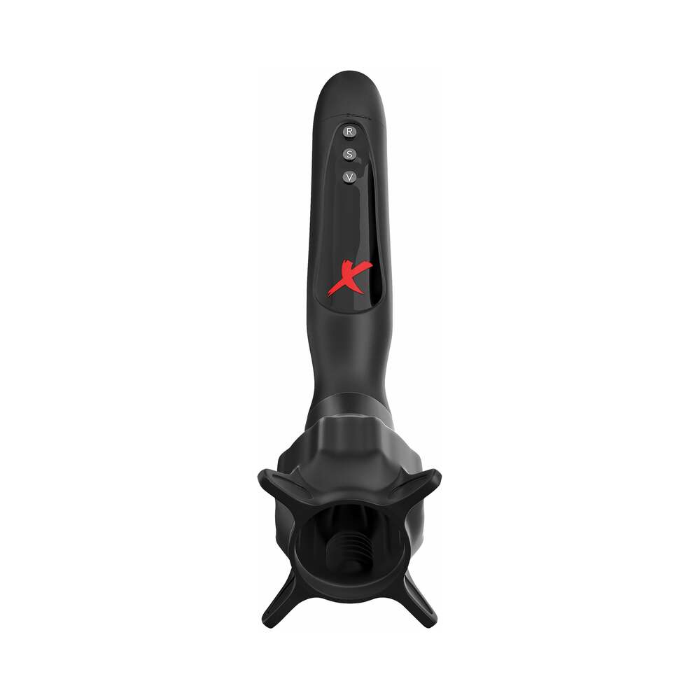 PDX Elite Vibrating Roto-Sucker Swiveling Suction Masturbator Black - Fantasies Boutique