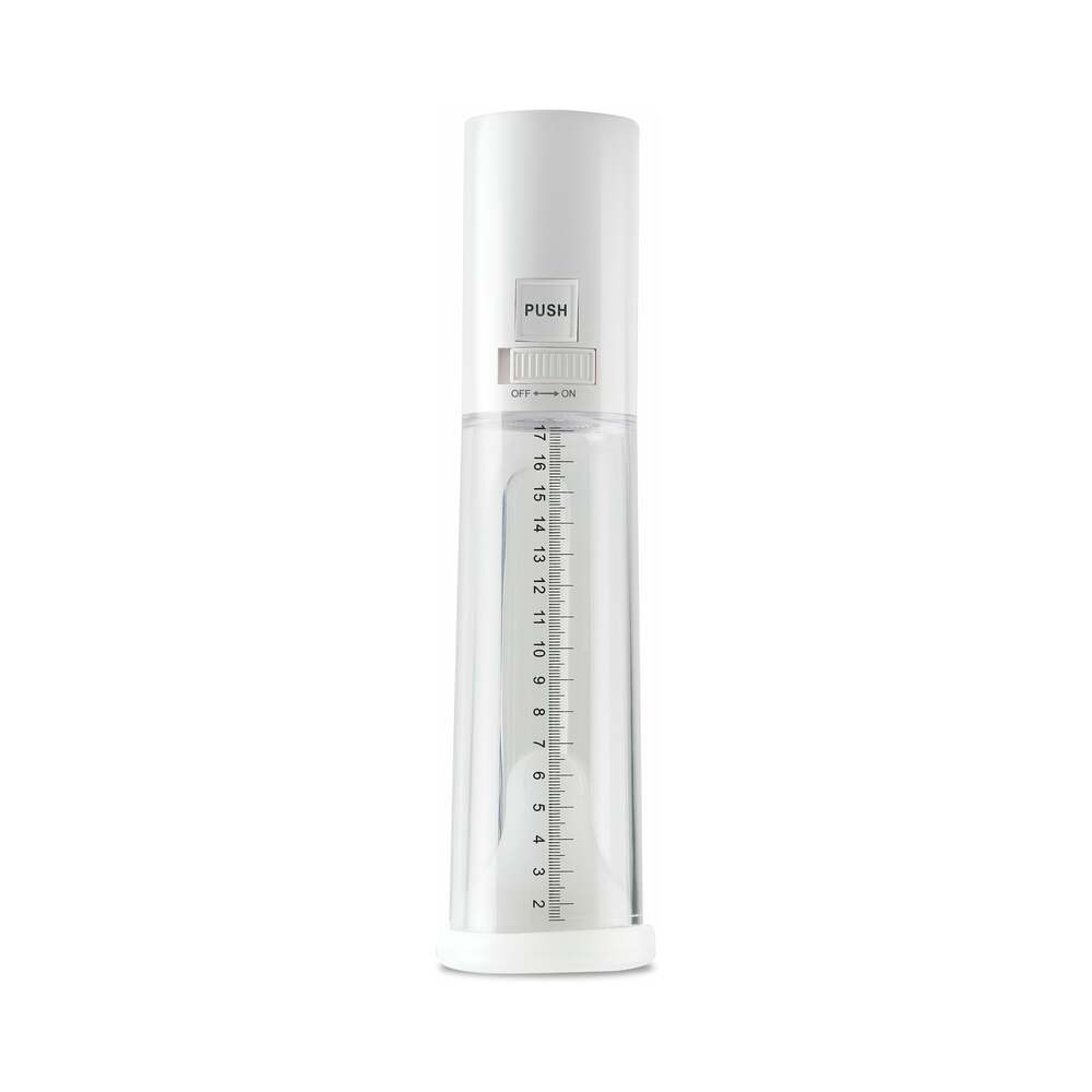 Pump Worx MEGA-VAC Power Pump Clear/White - Fantasies Boutique