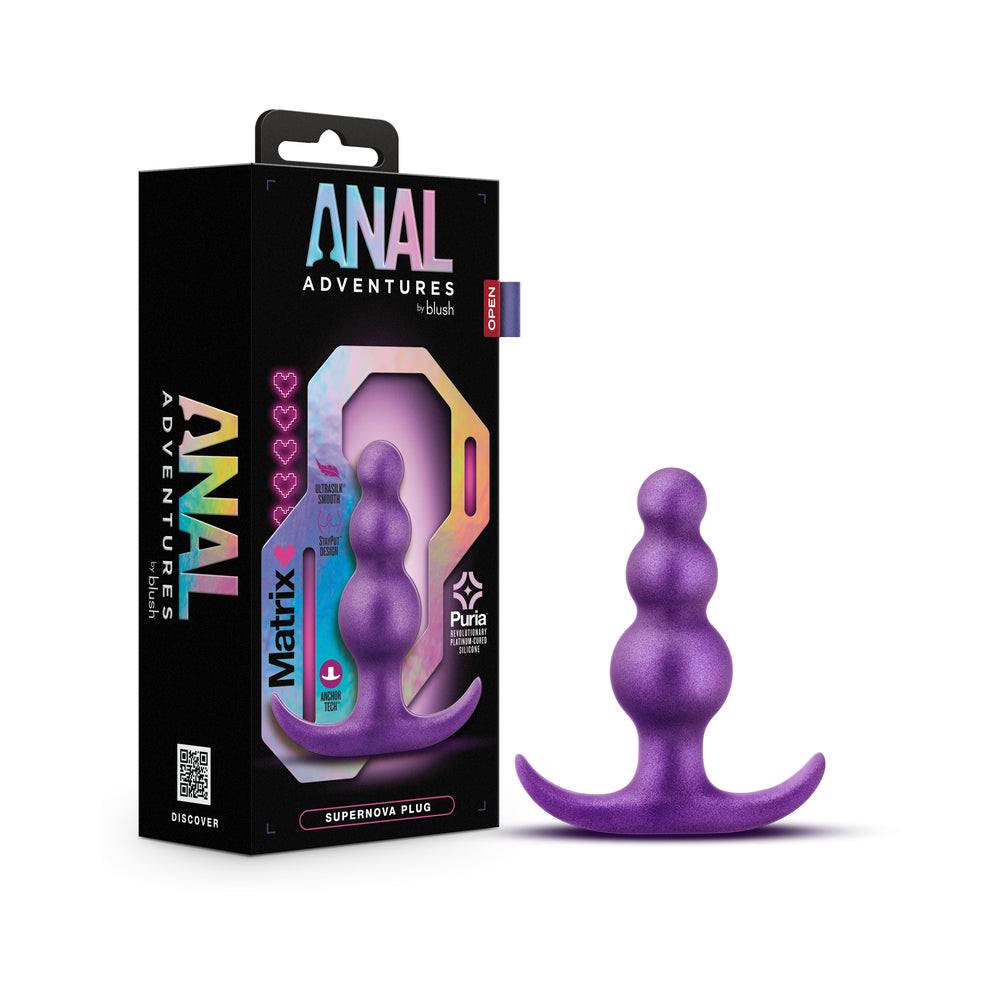 Anal Adventures Matrix Supernova Plug Galactic Purple - Fantasies Boutique