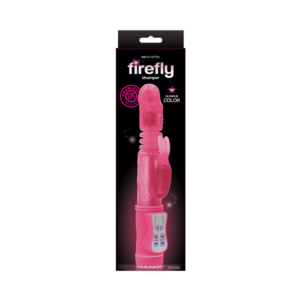 Firefly Thumper Thrusting Rabbit Vibrator Pink - Fantasies Boutique