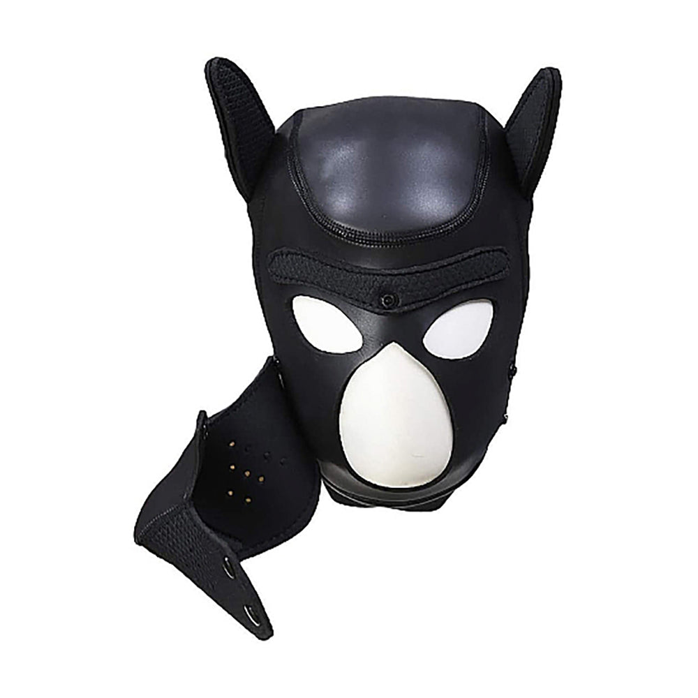 Ouch! Puppy Play Neoprene Puppy Hood Black - Fantasies Boutique