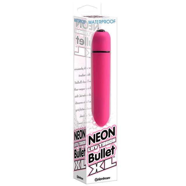 Pipedream Neon Luv Touch Bullet XL Vibrator Pink - Fantasies Boutique