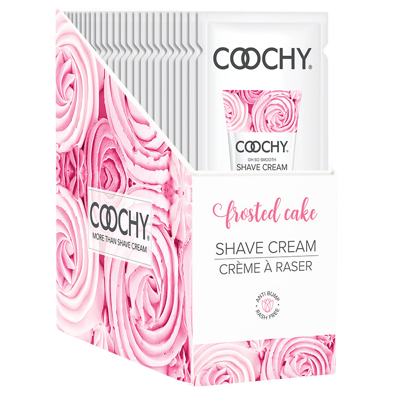 Coochy Shave Cream Frosted Cake 24pc Foil Display - Fantasies Boutique