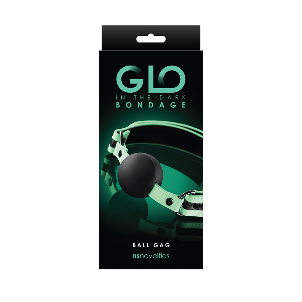 GLO Bondage Ball Gag Green - Fantasies Boutique