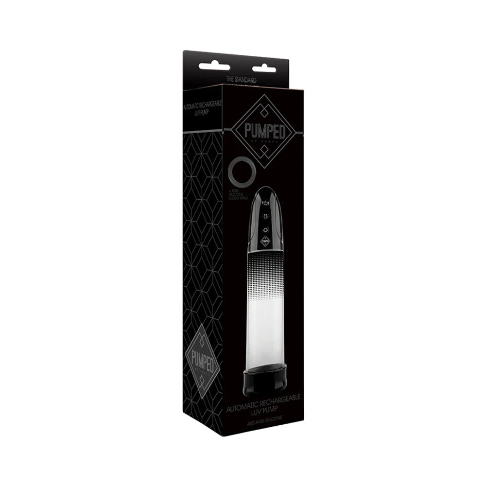 Shots Pumped Automatic Rechargeable Luv Pump Black - Fantasies Boutique