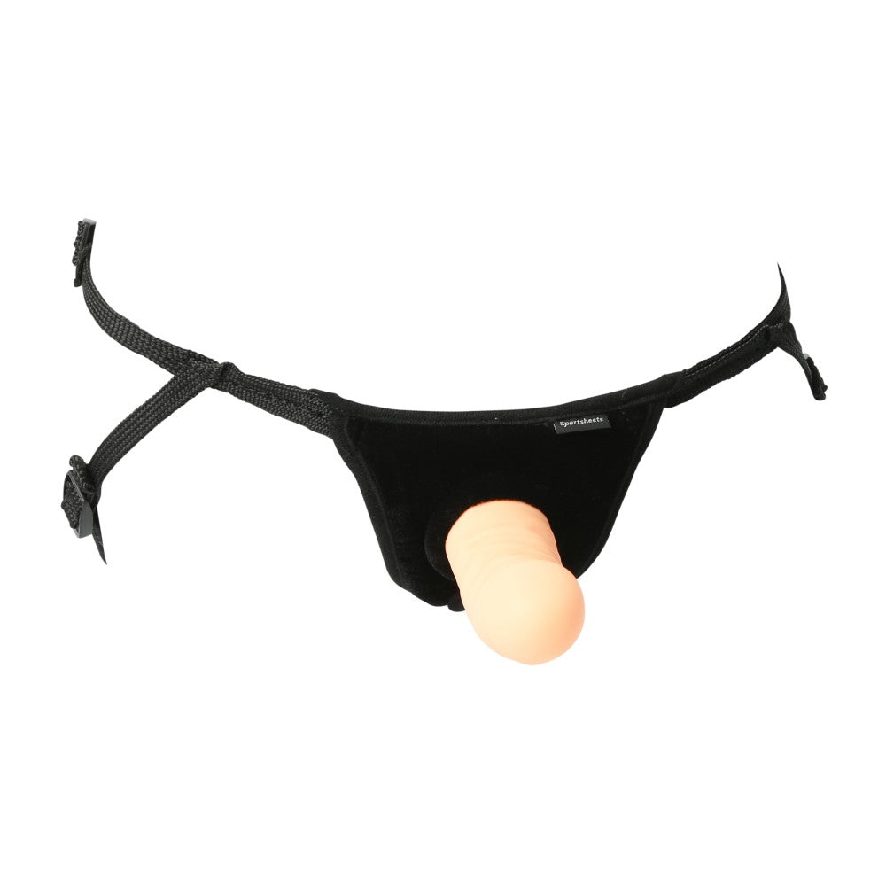 Sportsheets Everlaster Wishbone 6.5 in. Hollow Dildo with Adjustable Strap-On Harness - Fantasies Boutique