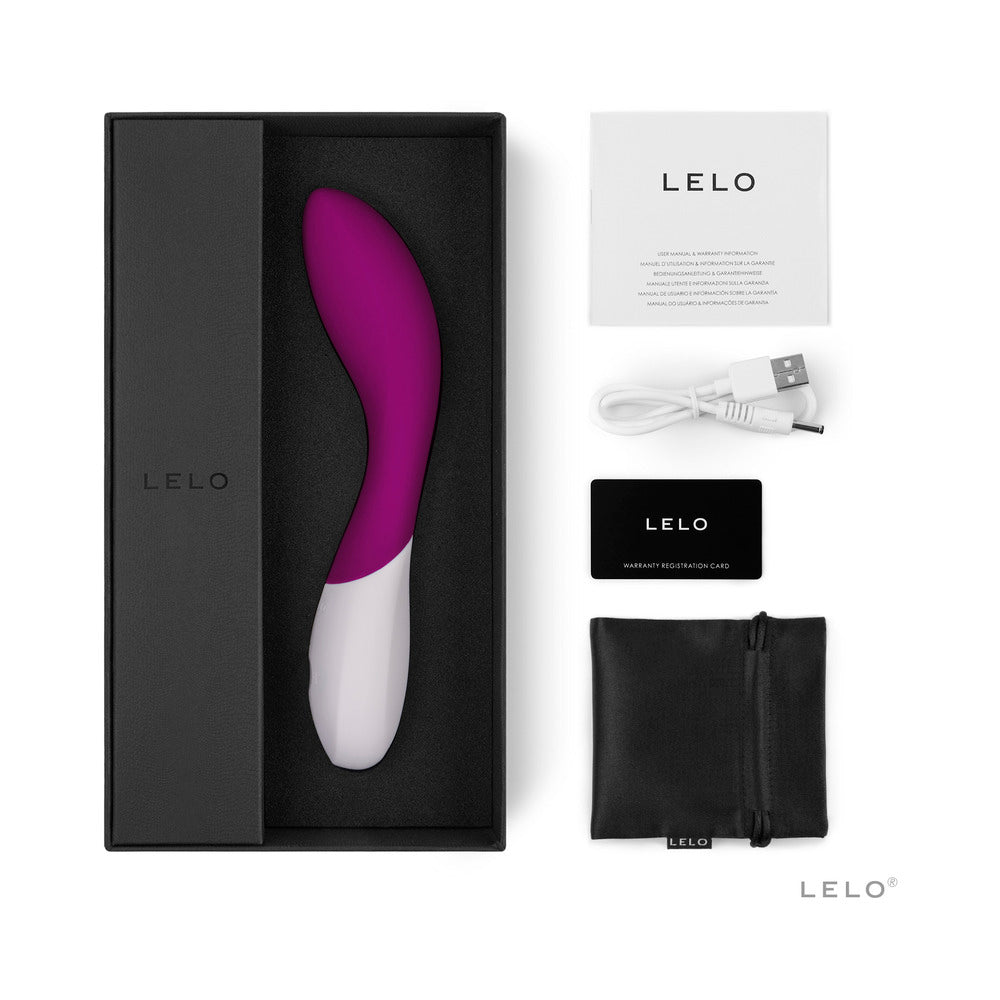 LELO MONA WAVE Rechargeable G-Spot Vibrator Deep Rose - Fantasies Boutique
