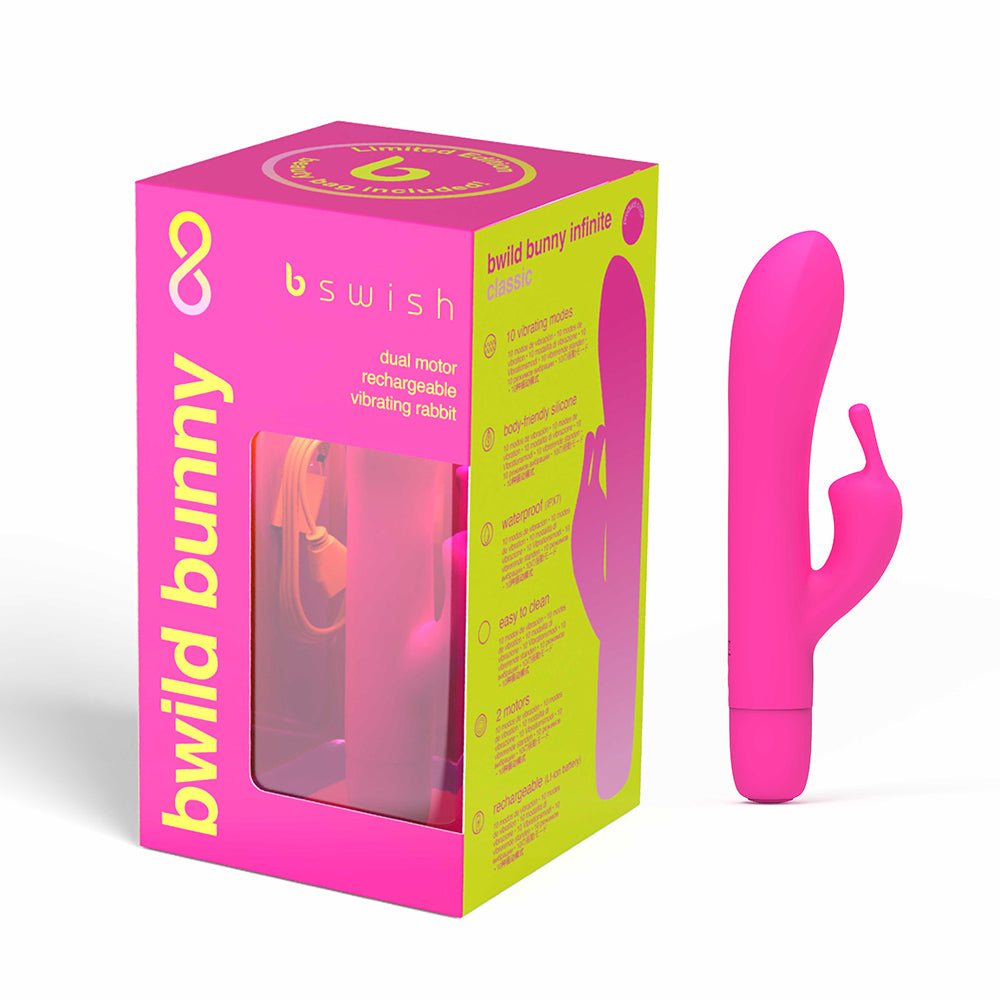 B Swish Bwild Bunny Infinite Limited Edition Vibrator Sunset Pink - Fantasies Boutique