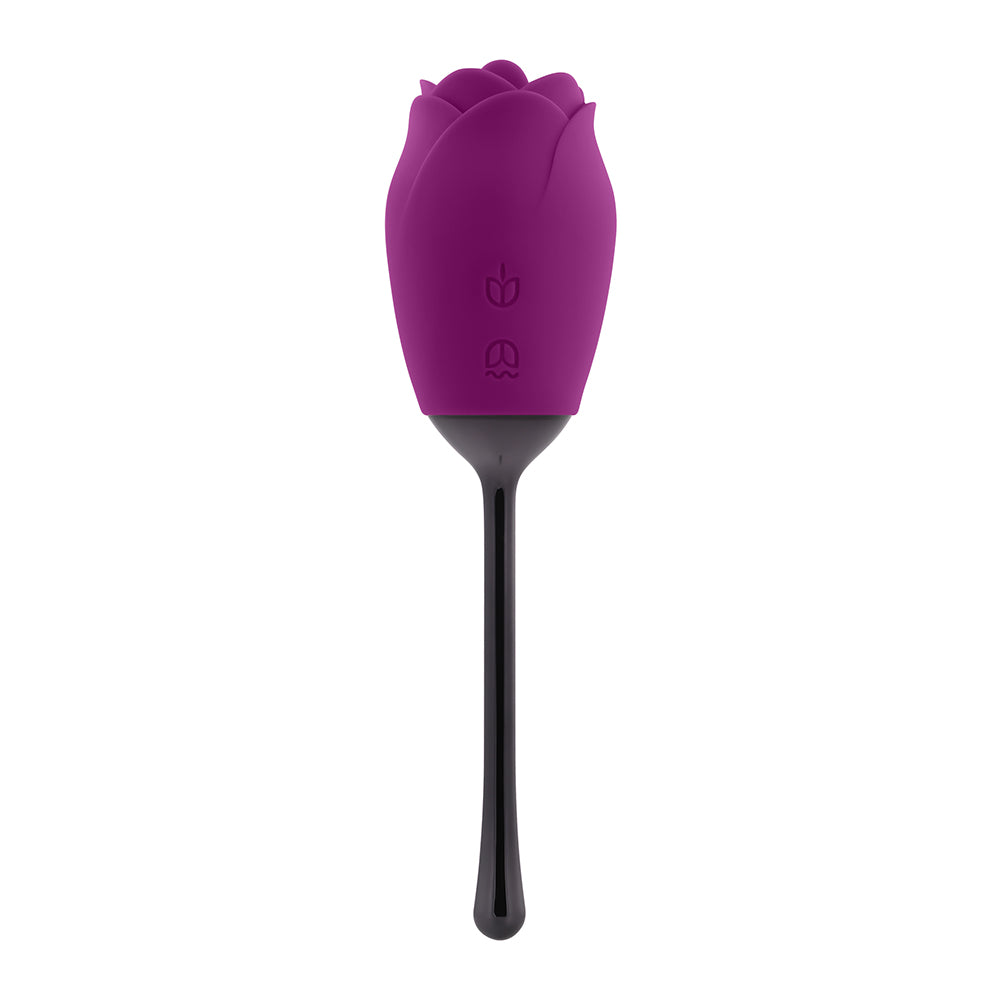 Playboy Petal Rechargeable Silicone Tongue Flicking Vibrator Wild Aster - Fantasies Boutique