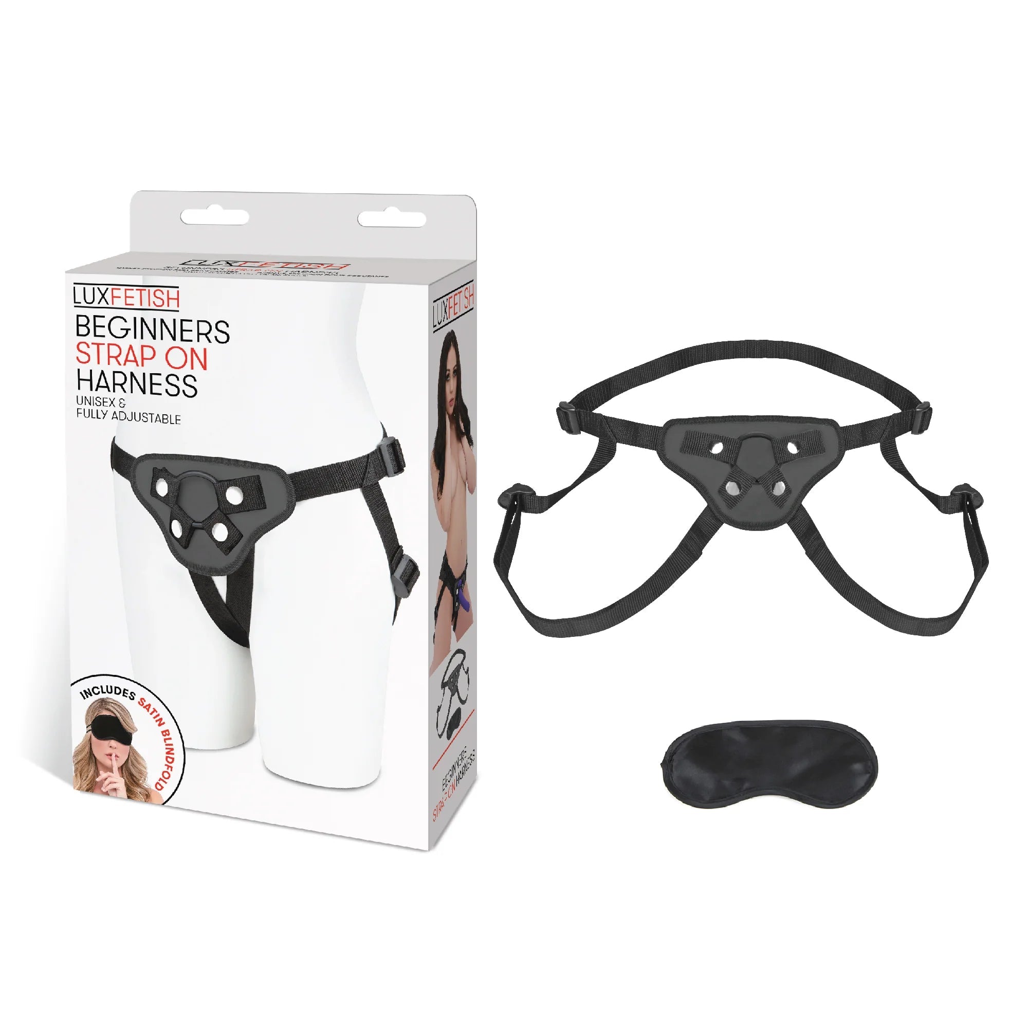 Lux Fetish Beginners Strap-On Harness Black - Fantasies Boutique