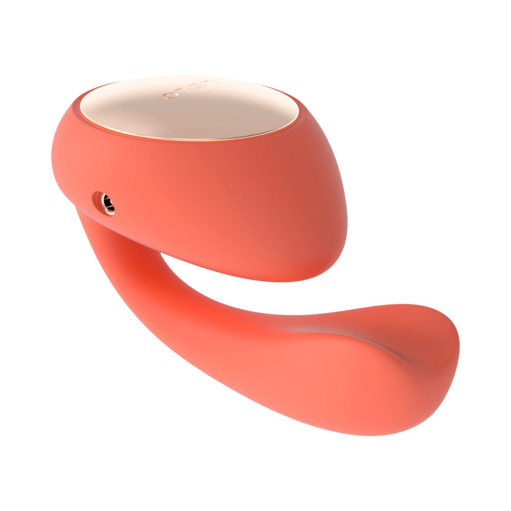 LELO IDA WAVE Rechargeable Dual Stimulator Coral Red - Fantasies Boutique