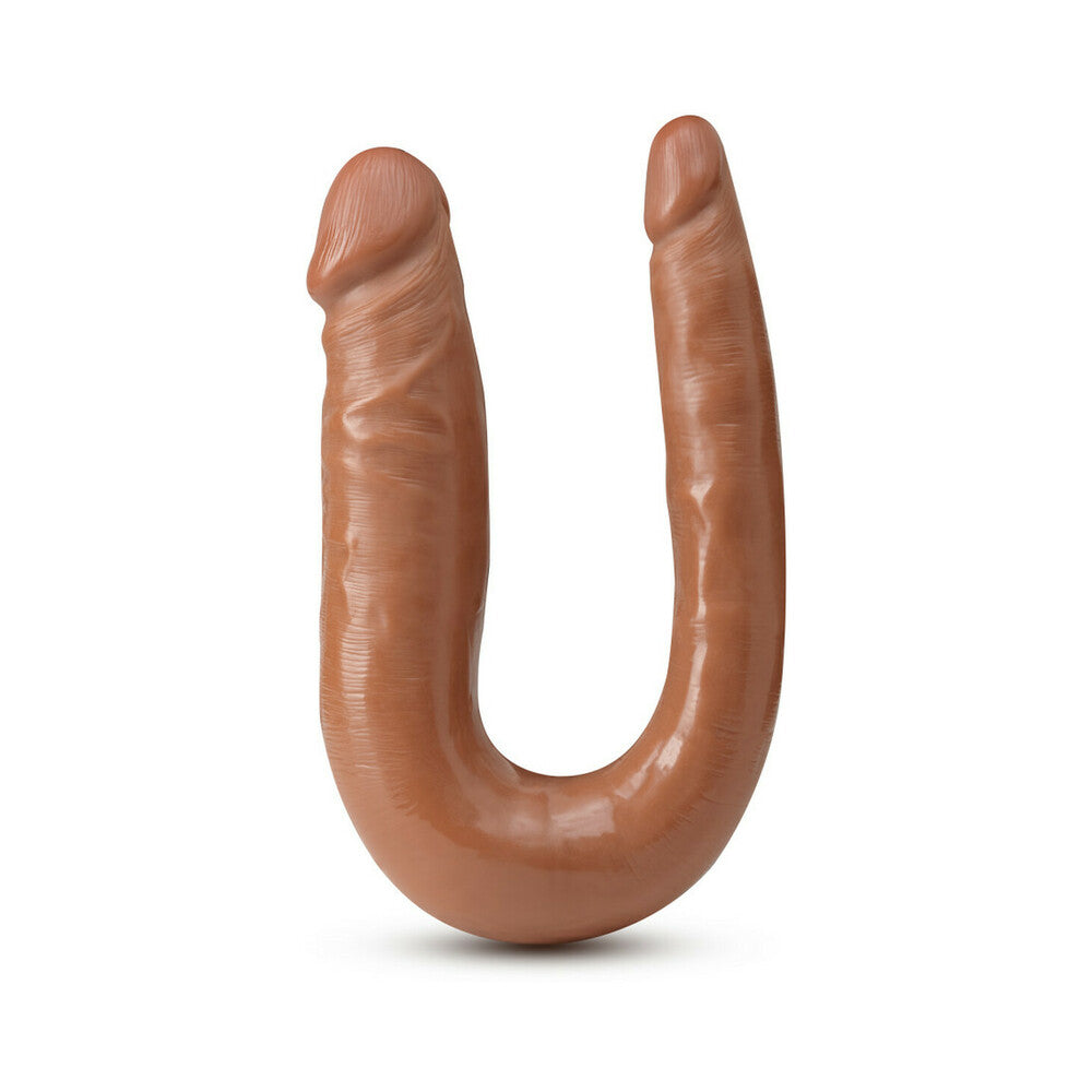 Blush Dr. Skin Mini Double Dong Realistic 12 in. Dual-Ended Dildo Tan - Fantasies Boutique