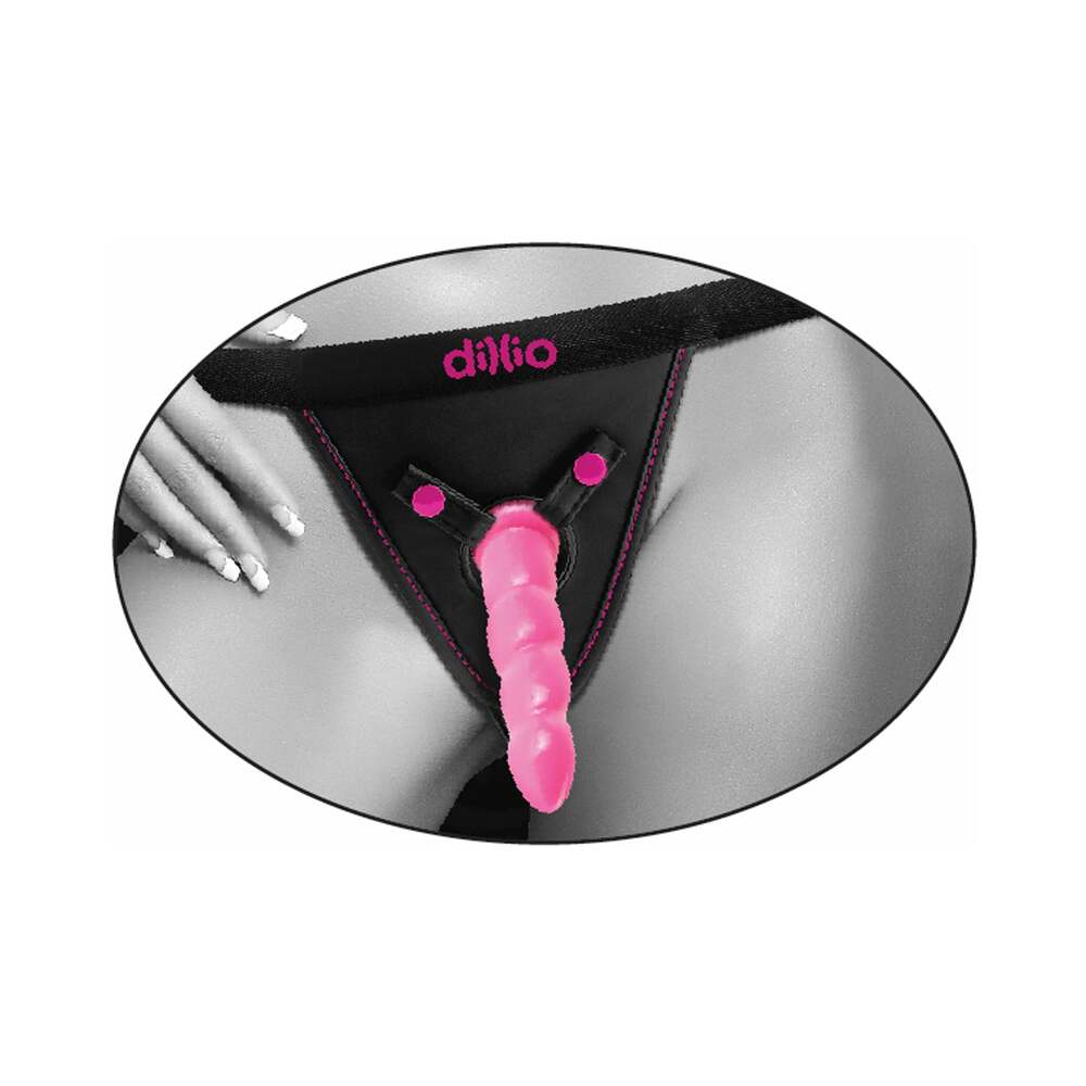 Dillio Adjustable Perfect Fit Harness Black/Pink