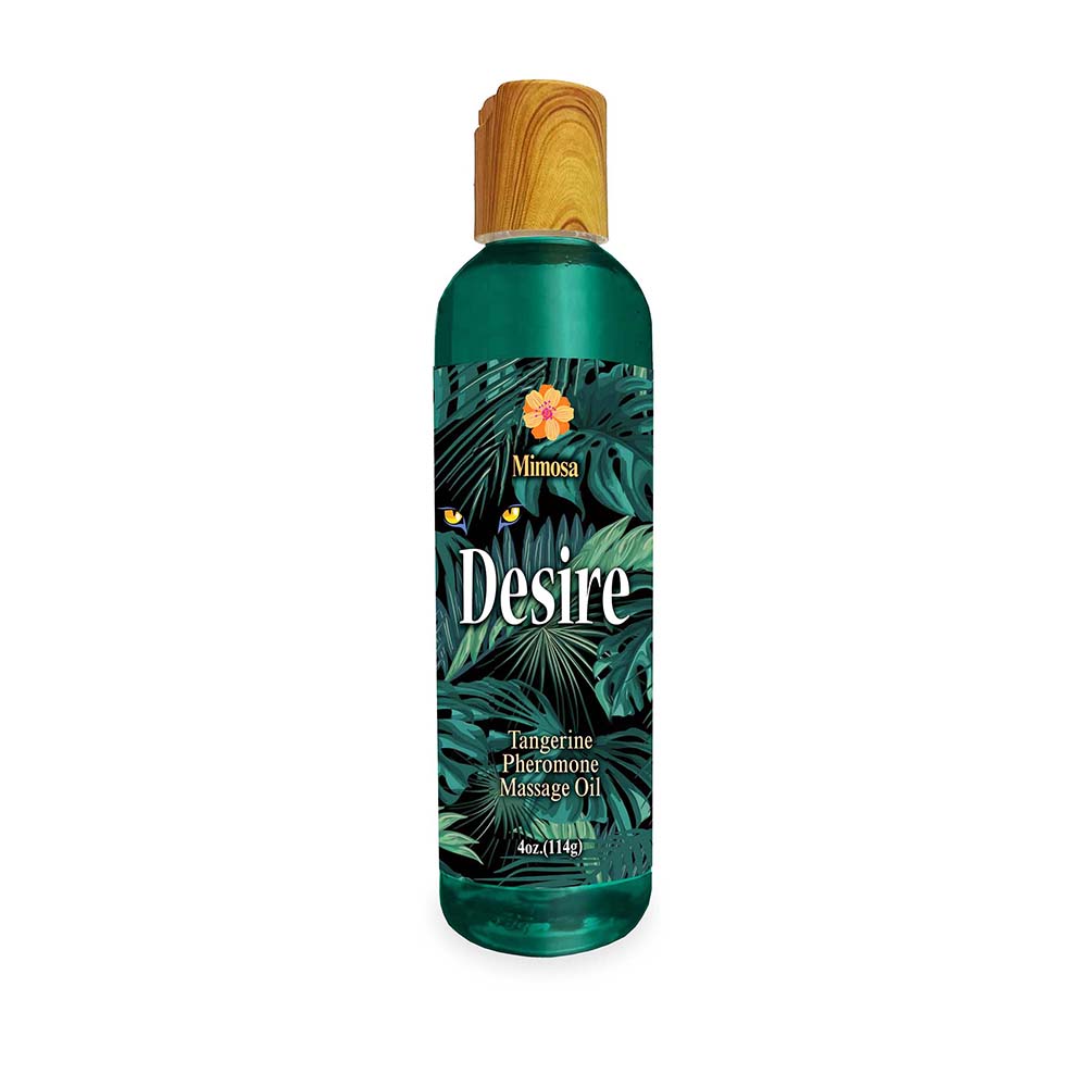 Desire Pheromone Massage Oil Tangerine 4 oz. - Fantasies Boutique