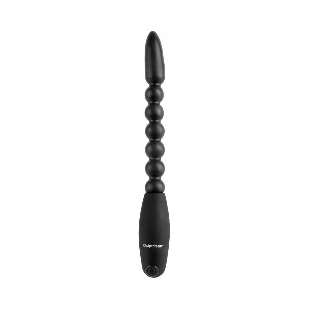Pipedream Anal Fantasy Collection Vibrating Bendable Flexa-Pleaser Power Beads Black - Fantasies Boutique